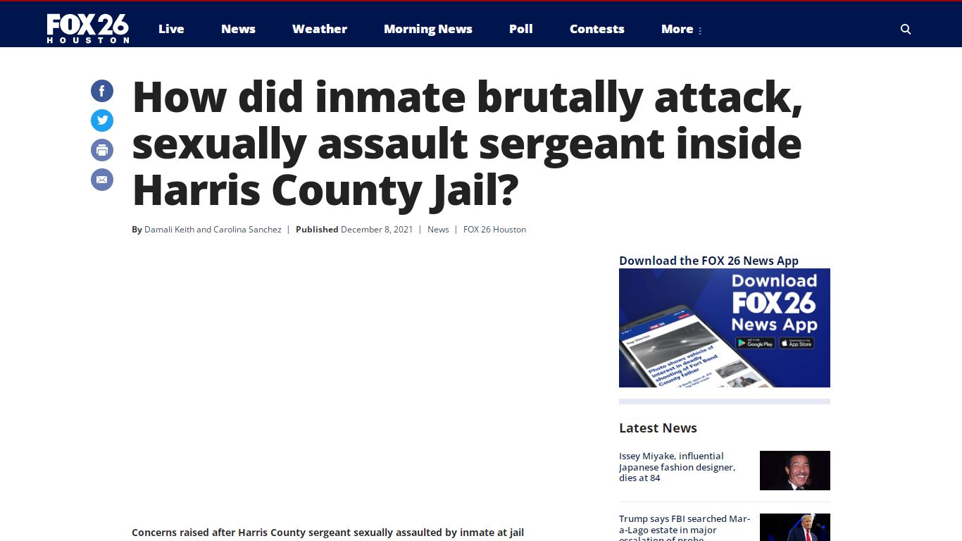 How did inmate brutally attack, sexually assault sergeant ...